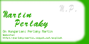 martin perlaky business card